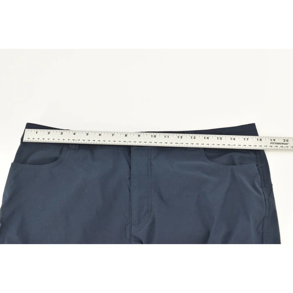 Eddie Bauer Tech Capri Pants Womens 14 Blue First Ascent Guide Water Resist